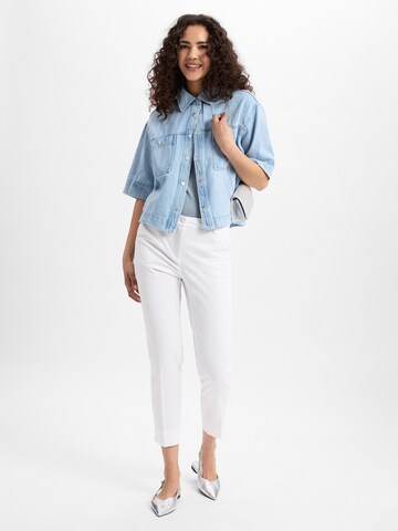 Regular Pantalon à plis 'Stella' Cambio en blanc
