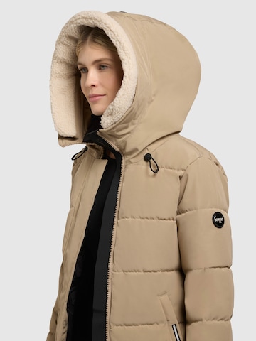 khujo Vinterkappa ' FALTD TEDDY ' i beige