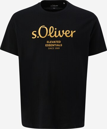 s.Oliver Red Label Big & Tall Shirt in Black: front