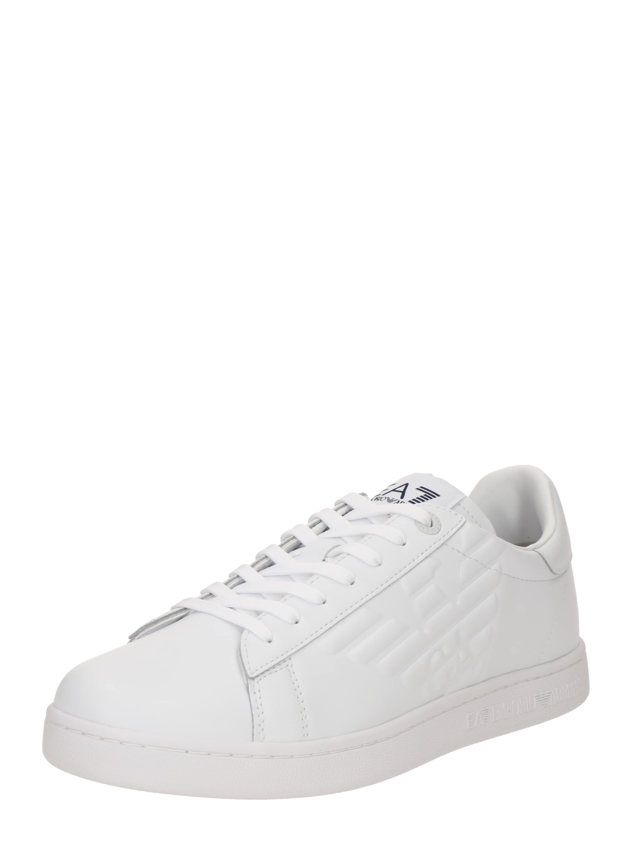 Sneaker low 'CLASSIC' de la EA7 Emporio Armani pe alb: față