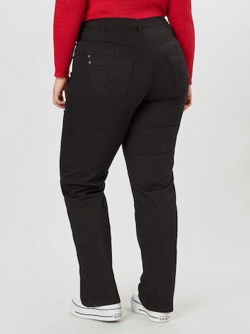 Zizzi Regular Jeans 'Gemma' i svart