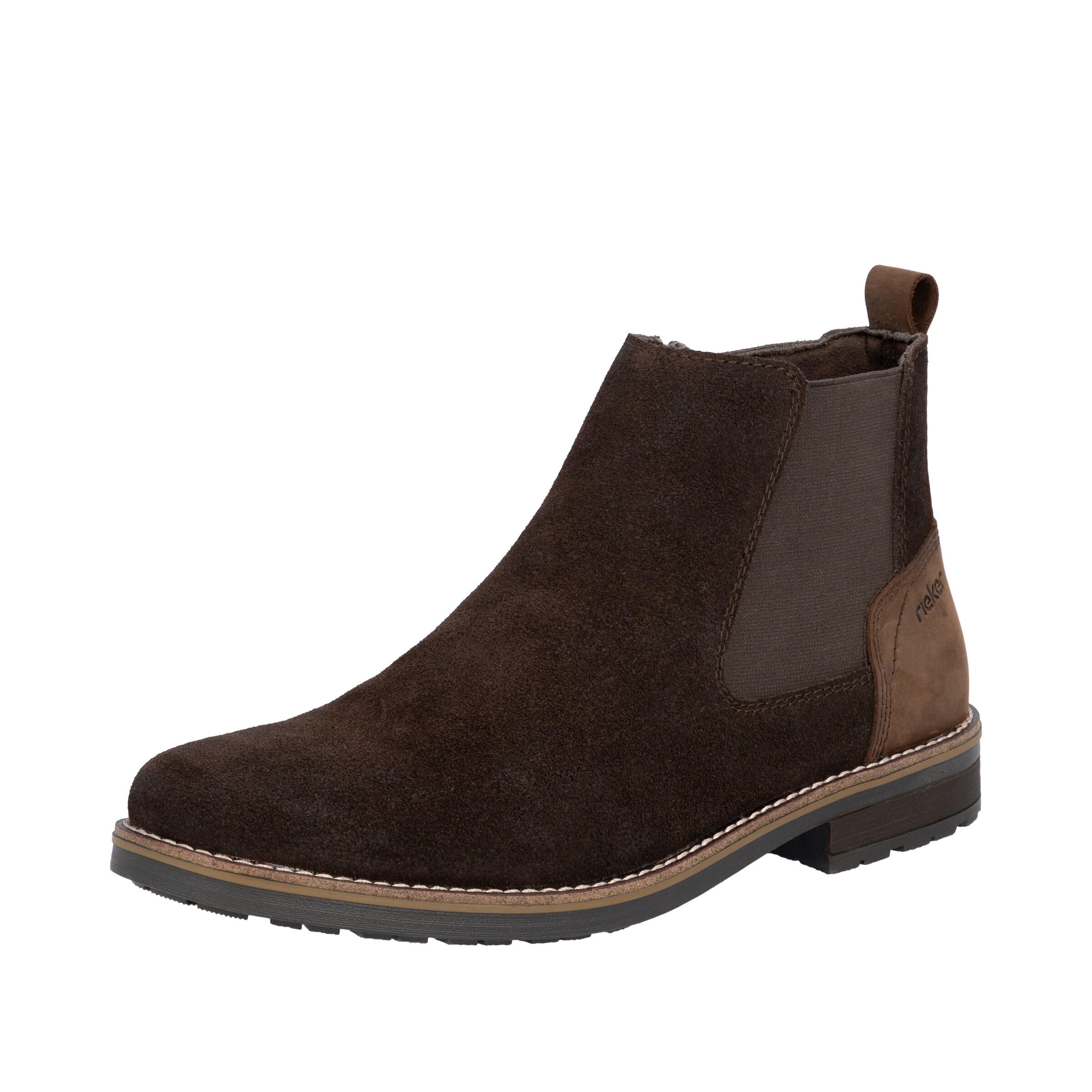Chelsea Boots Rieker en marron : devant