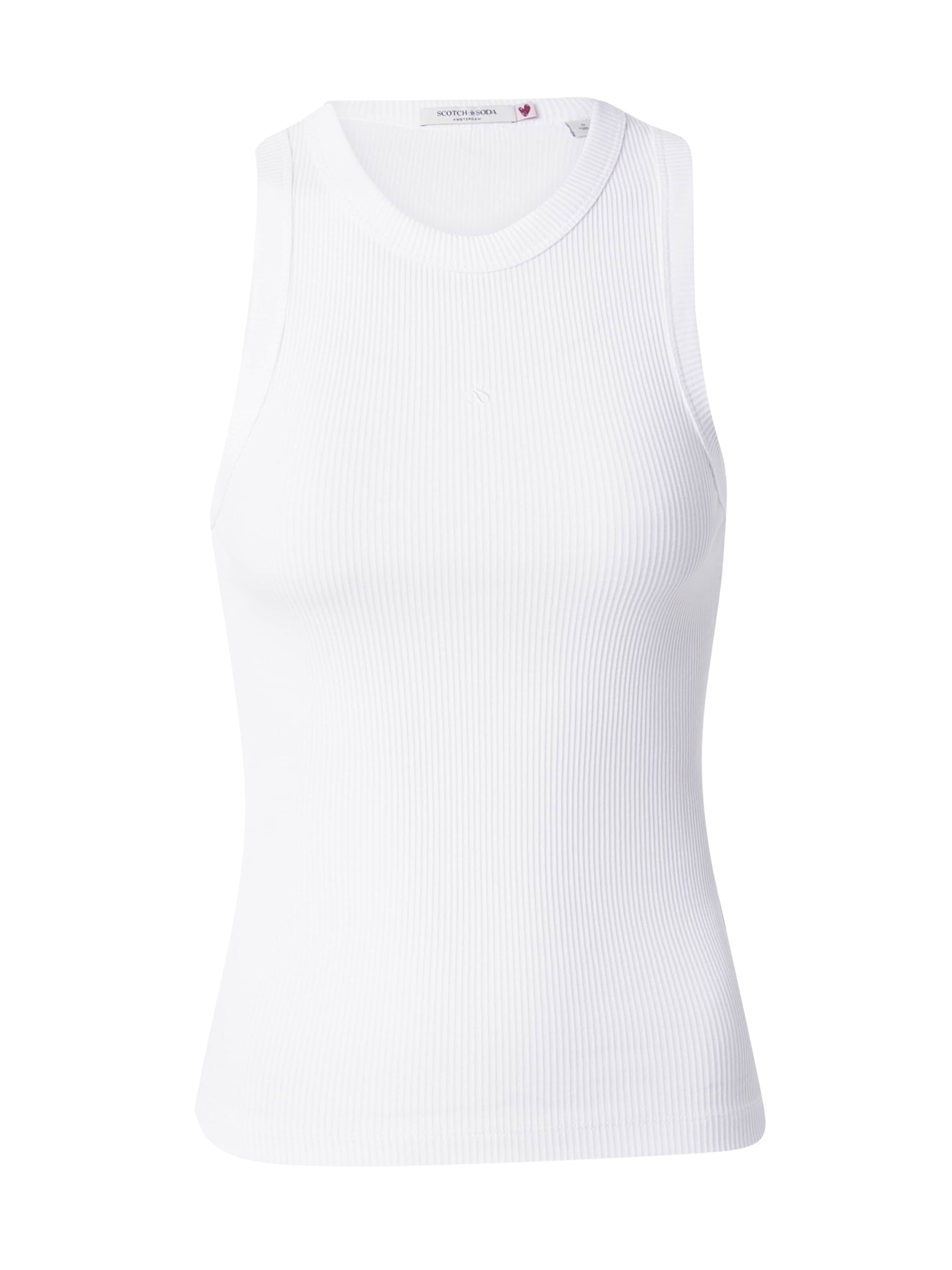 SCOTCH & SODA Top – bílá: přední strana
