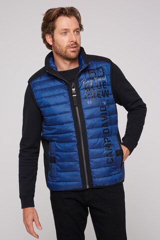 CAMP DAVID Vest in Blue: front