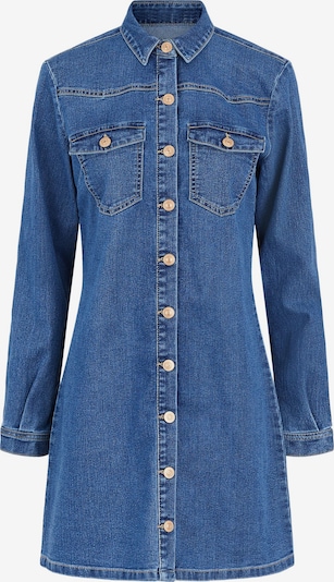 PIECES Blusenkleid 'Perry' in blue denim, Produktansicht