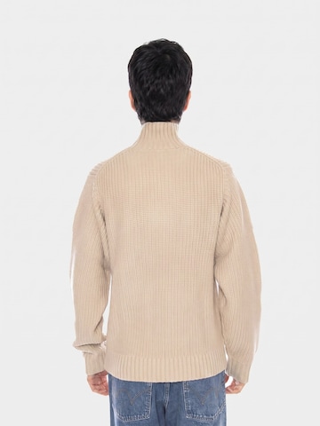 Carhartt WIP Sweter 'Detroit Half Zip Sweater Fleur De Sel' w kolorze beżowy