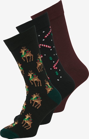 melns JACK & JONES Zeķes 'JACCANDY': no priekšpuses