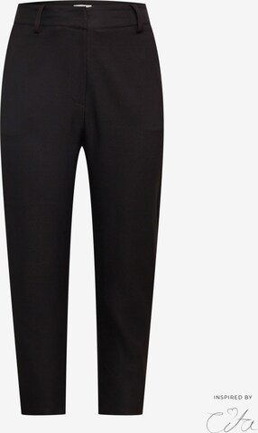 Regular Pantaloni 'Samara' de la Guido Maria Kretschmer Curvy pe negru: față