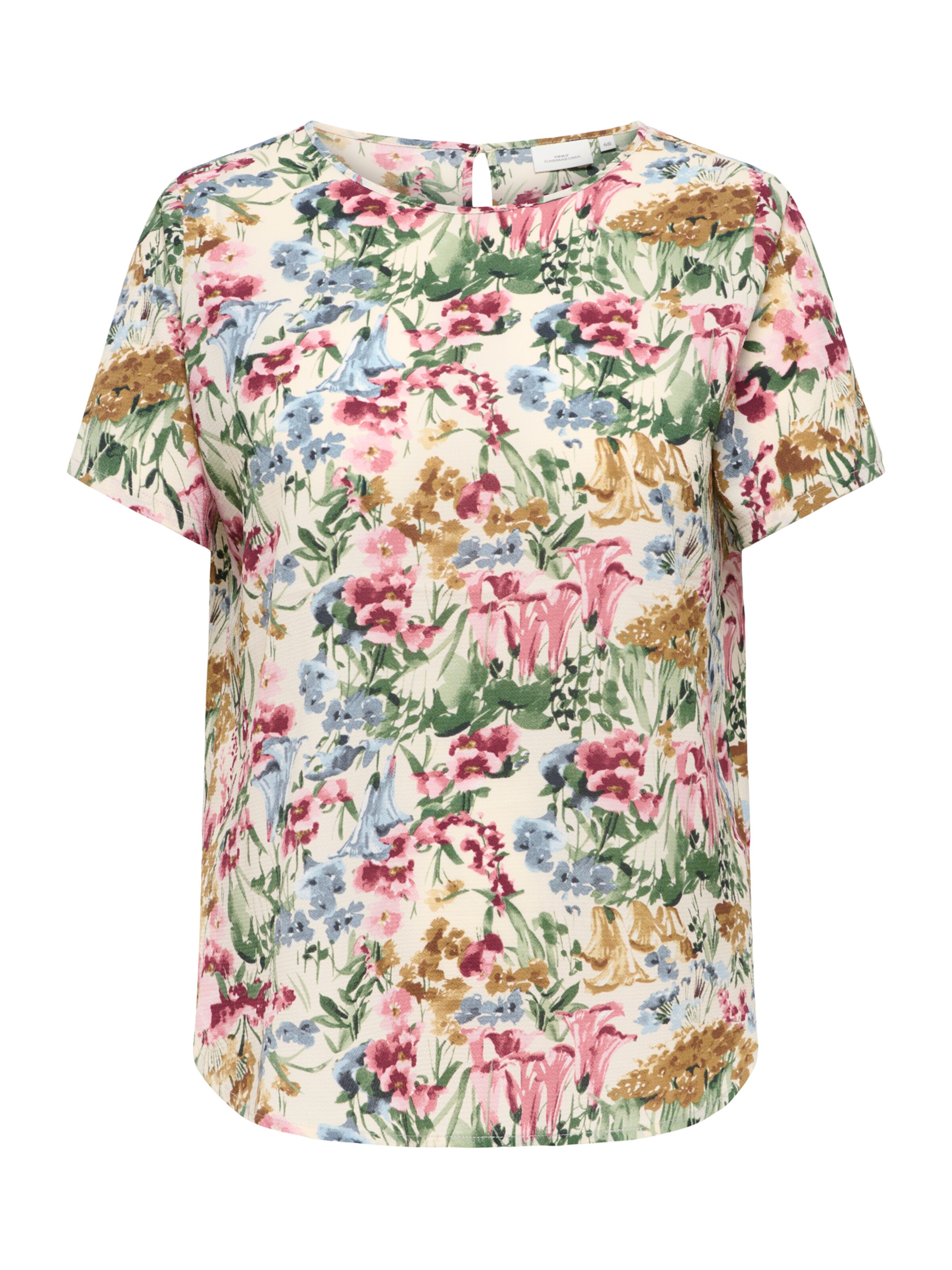 ONLY Carmakoma - Blusa 'CARVICA' en blanco: frente