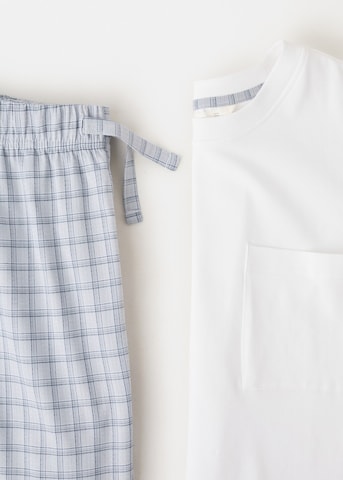 MANGO MAN Long Pajamas 'Ancla' in Blue