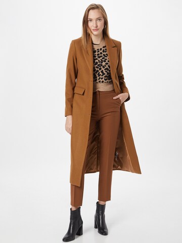 Coupe slim Pantalon à plis UNITED COLORS OF BENETTON en marron