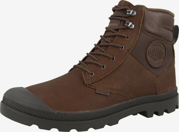 Palladium Lace-Up Boots ' Pampa ' in Brown: front