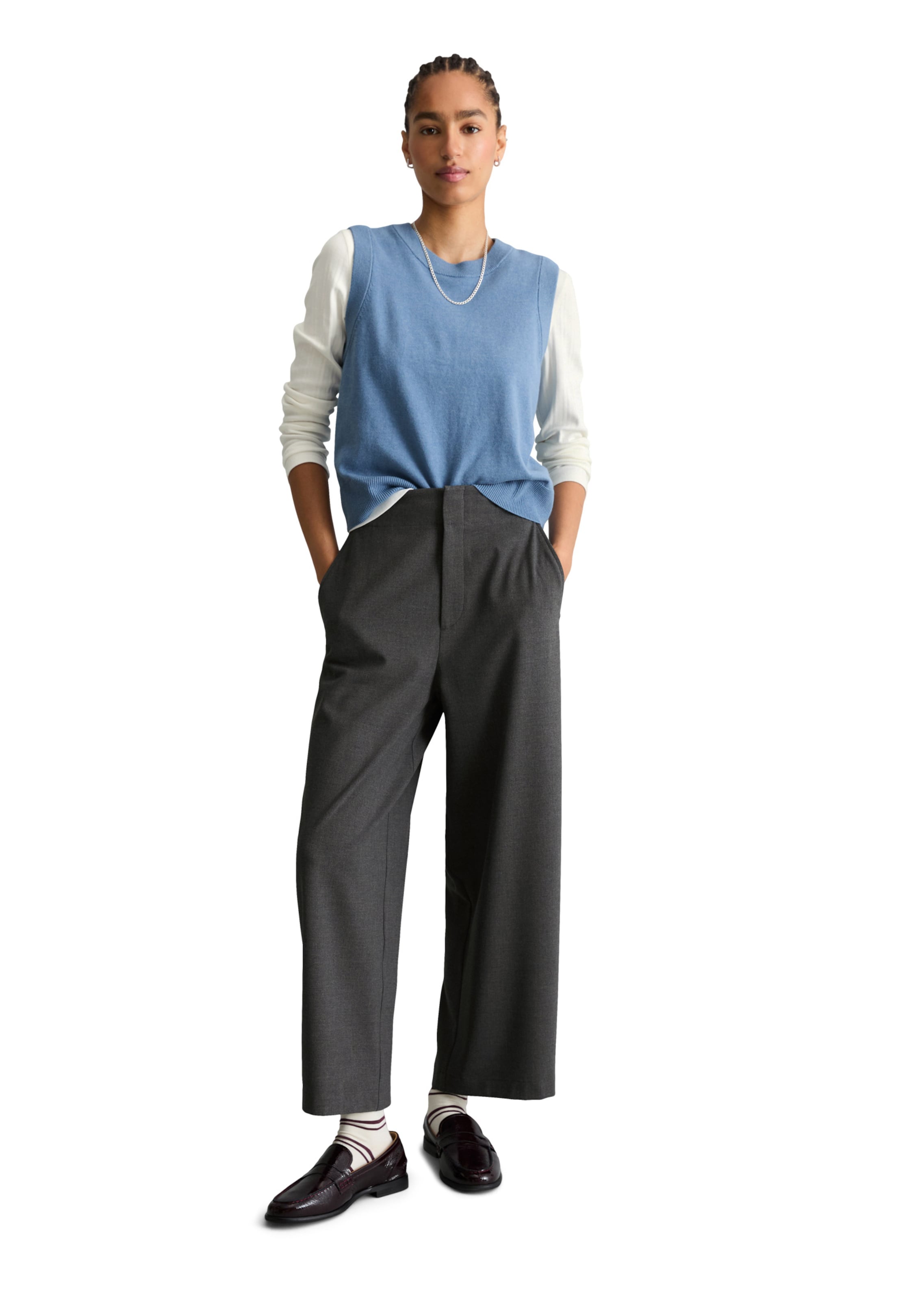 Marc O'Polo DENIM Pullunder in Blau