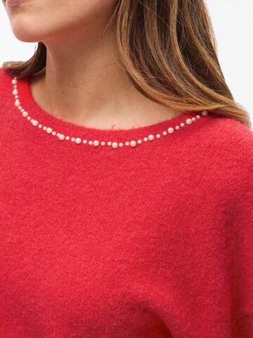 VILA - Pullover 'VISTELLA' em vermelho