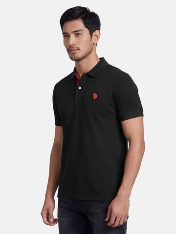U.S. POLO ASSN. Poloshirt in Schwarz