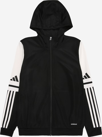 Bluză cu fermoar sport 'SQ25' de la ADIDAS PERFORMANCE pe negru: față