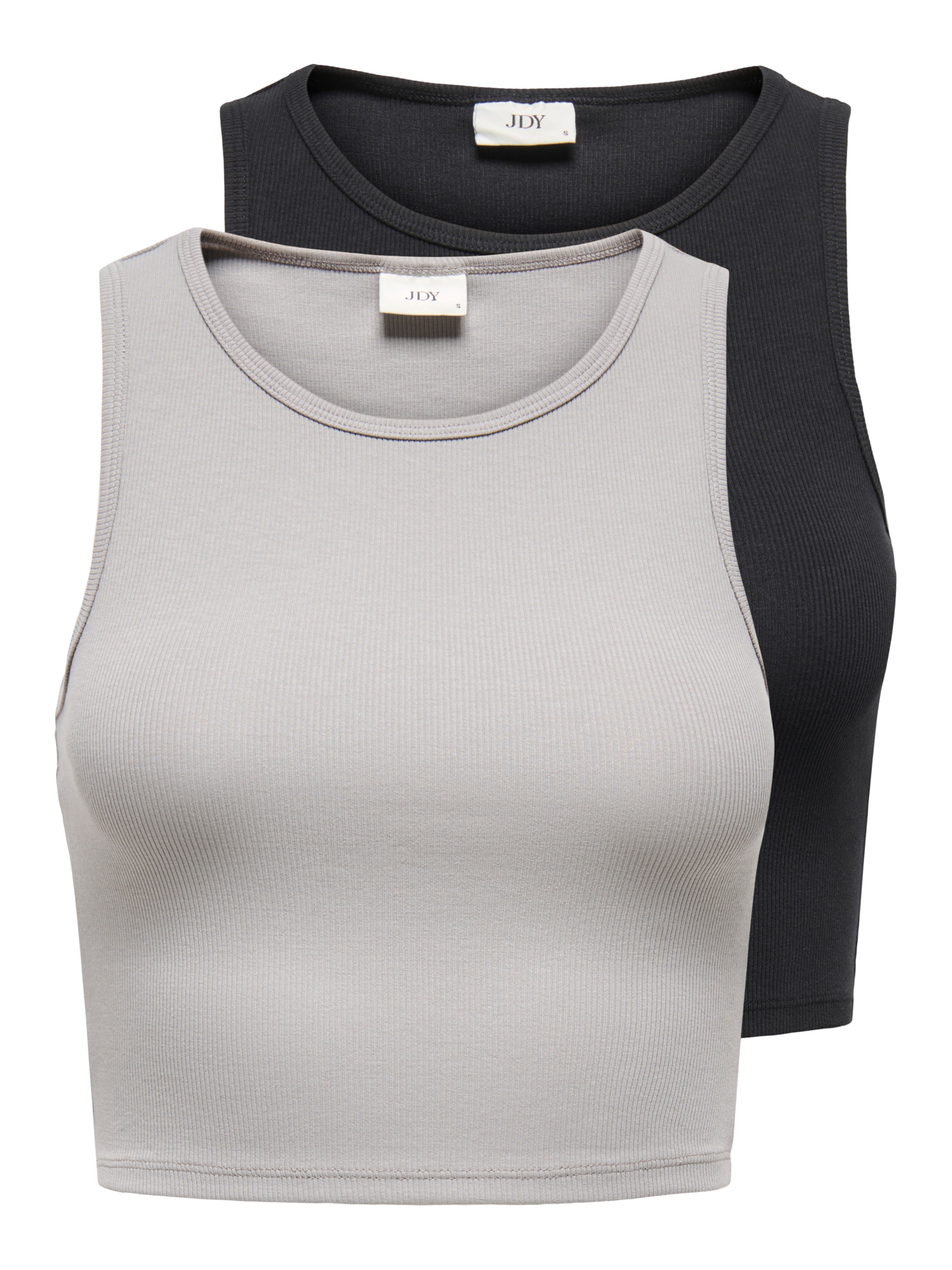 JDY Плетен топ 'JDYSOFIA' в сиво: отпред