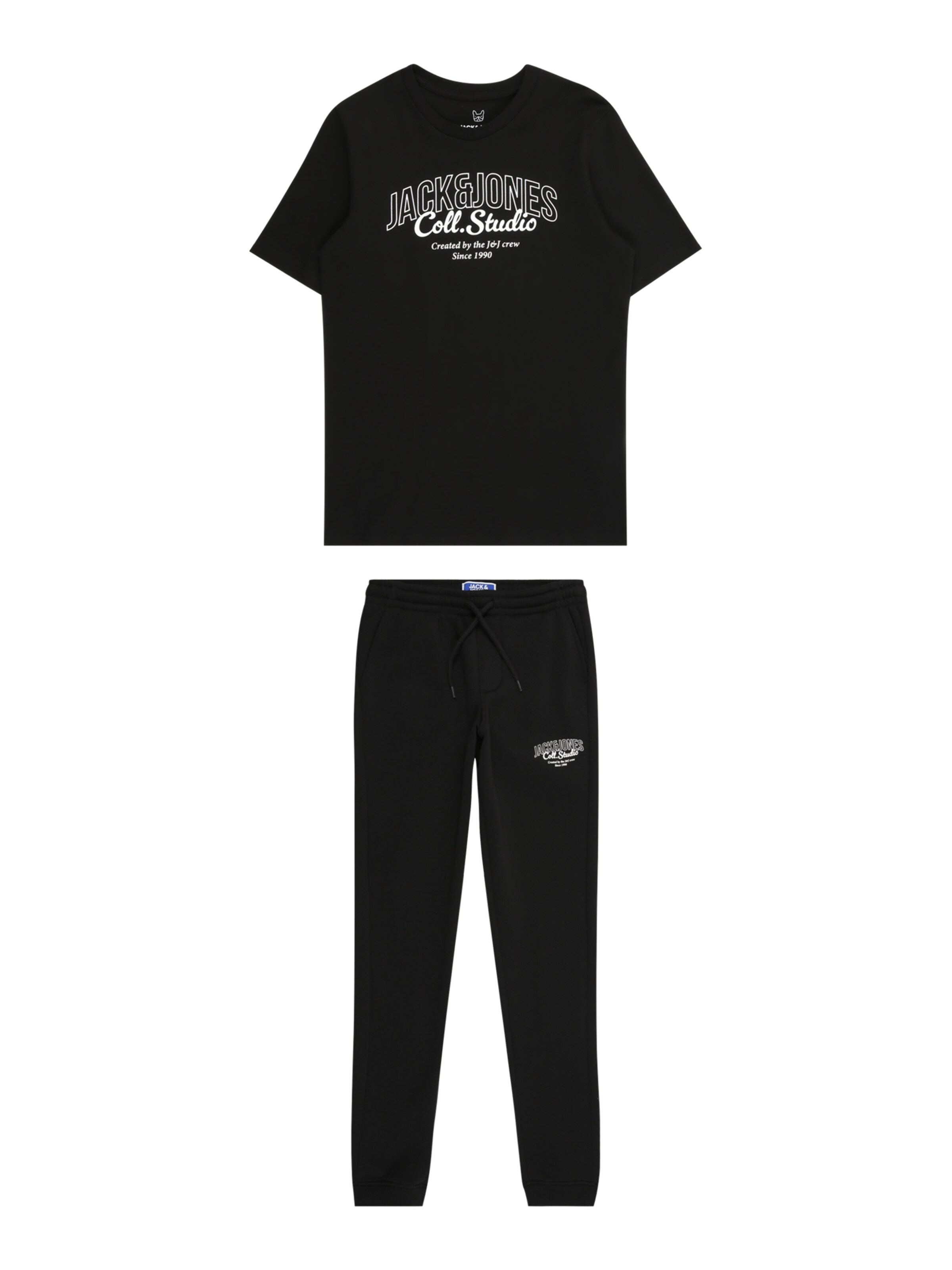 Set 'JJMAKOTO' di Jack & Jones Junior in nero: frontale