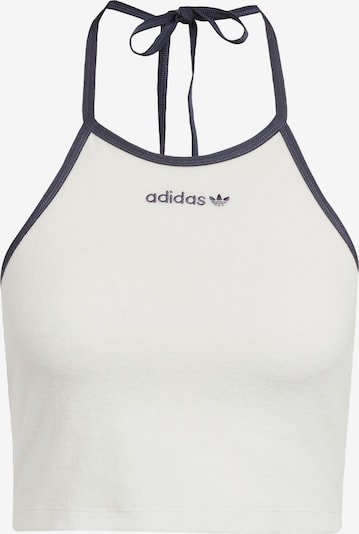Palaidinė be rankovių 'Towel Halter-Neck' iš ADIDAS ORIGINALS, spalva – tamsiai mėlyna jūros spalva / balta, Prekių apžvalga