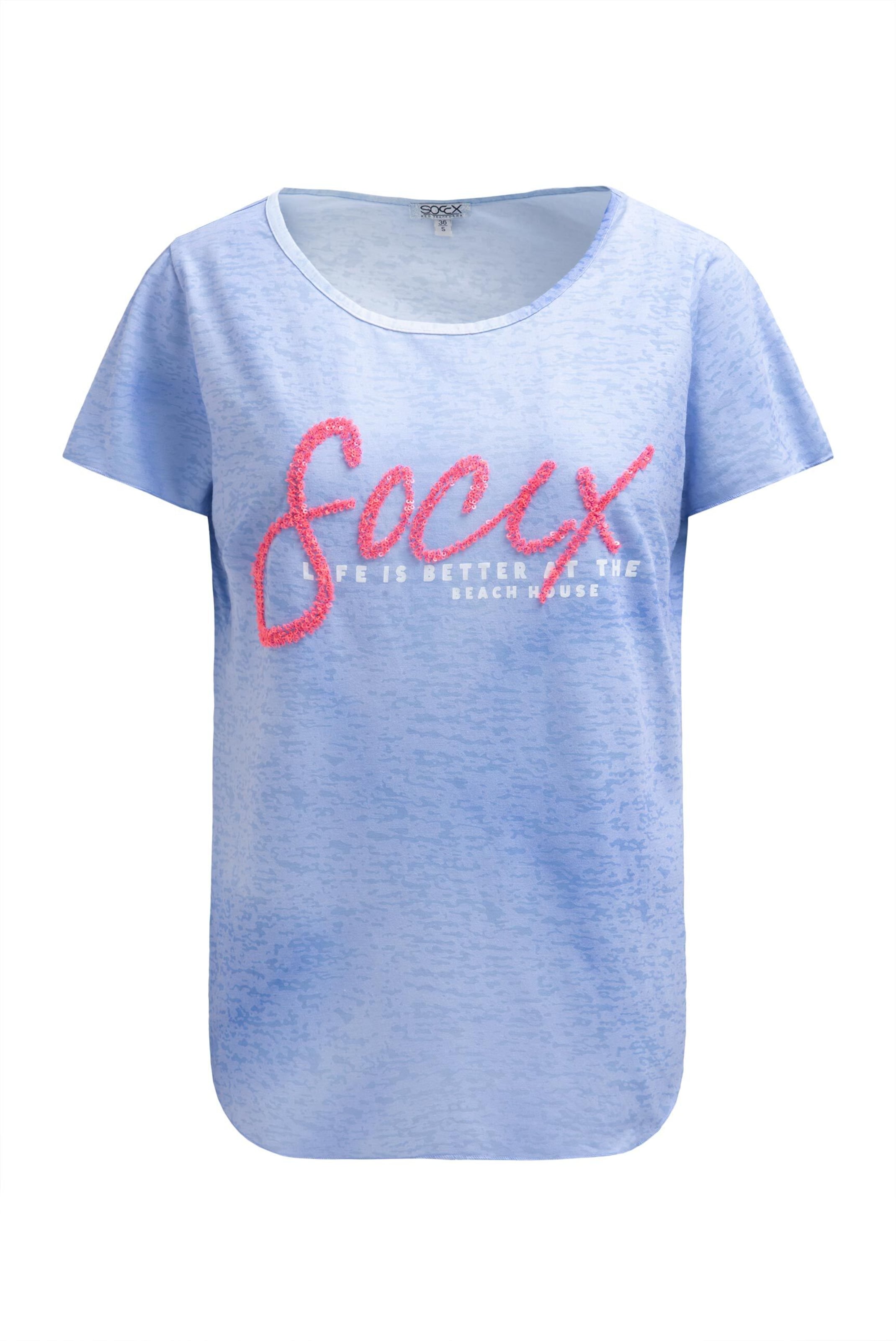 Soccx T-Shirt in Blau: Vorderseite
