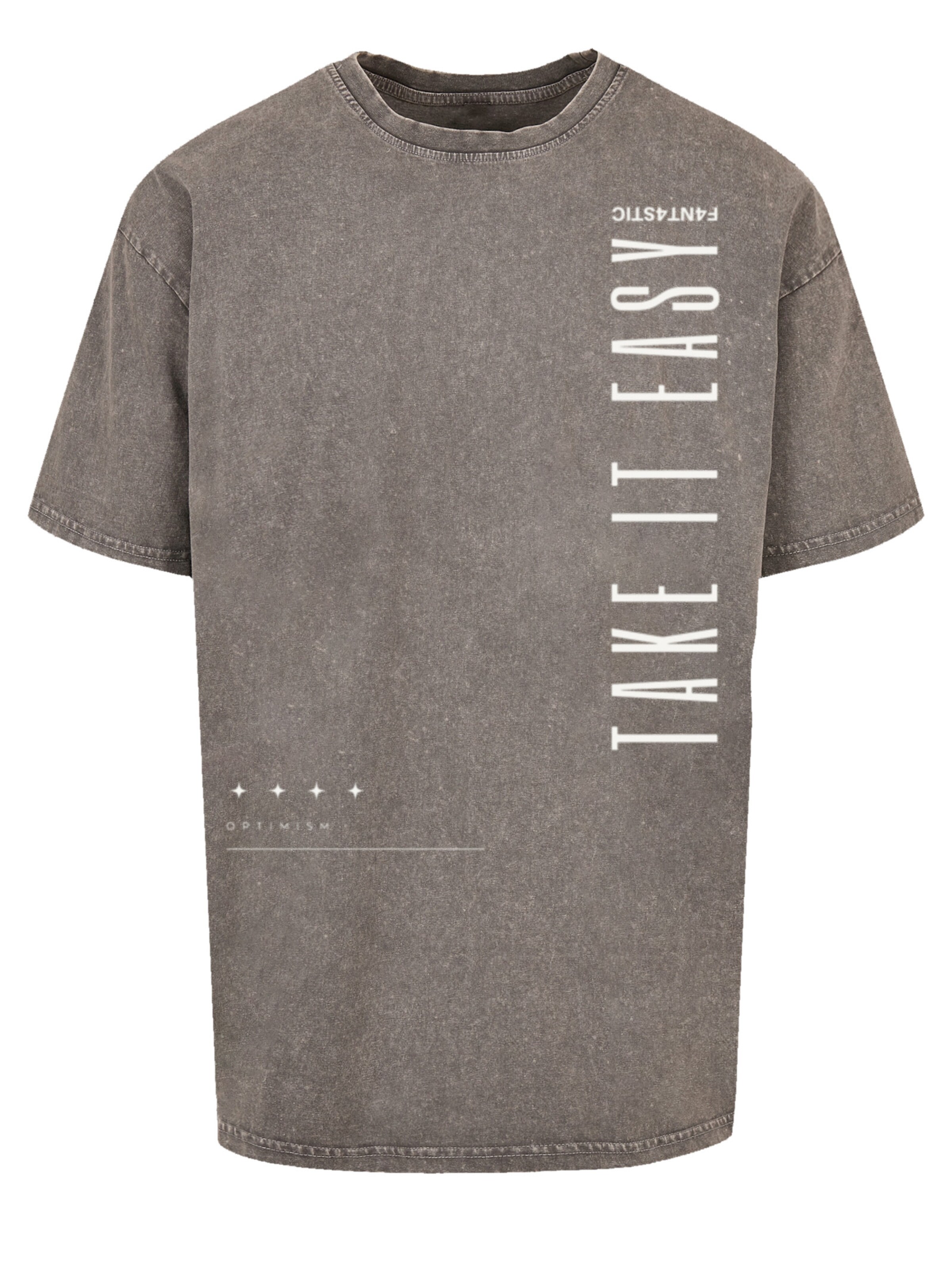 T-Shirt F4NT4STIC en gris : devant