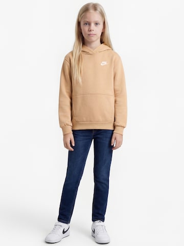 Nike Sportswear Sweatshirt 'Club Fleece' in Beige: front