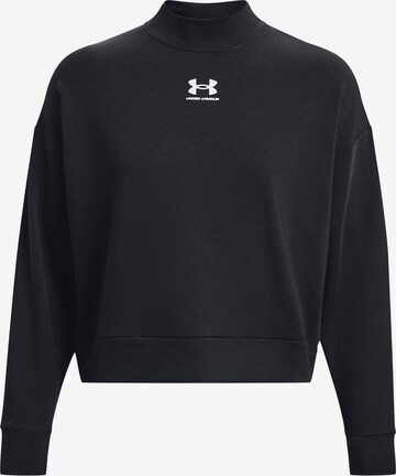 UNDER ARMOUR Sportief sweatshirt in Zwart: voorkant