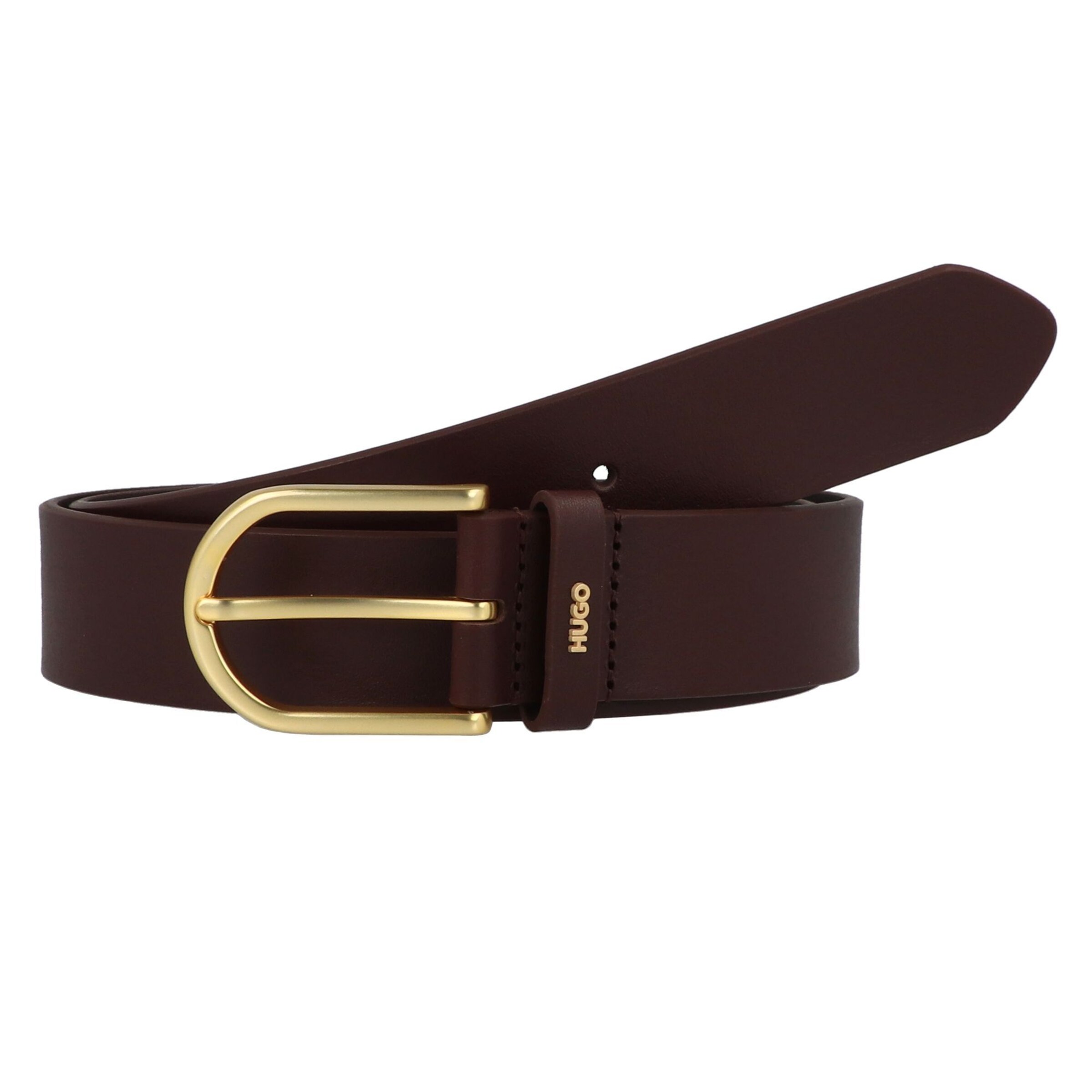 Ceinture 'Zoey' HUGO en marron : devant