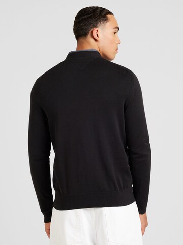 TOMMY HILFIGER Gebreid vest 'ESSENTIAL' in Zwart