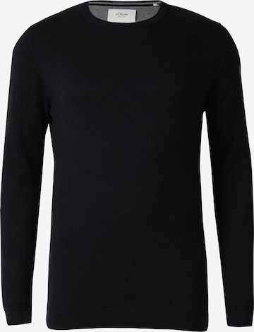 s.Oliver Pullover in Schwarz: Vorderseite