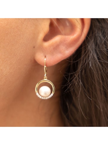 Boucles d'oreilles Fascination by Ellen K. en or : devant