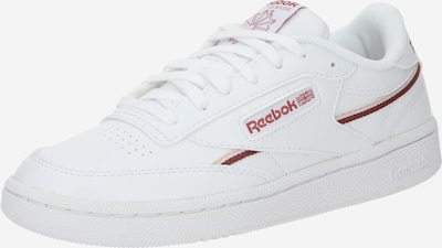 Reebok Baskets basses 'CLUB C 85' en rouge / bourgogne / blanc, Vue avec produit