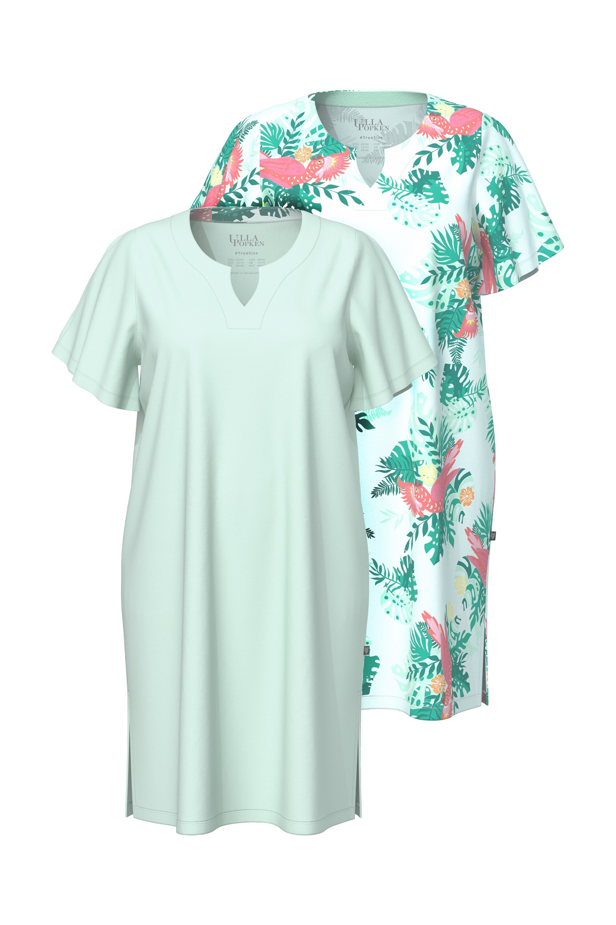 Ulla Popken Nachthemd in de kleur Groen, Productweergave