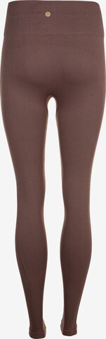 Athlecia Skinny Tights 'Flow' in Braun