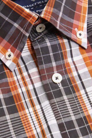 BASEFIELD Button Up Shirt in M in Brown