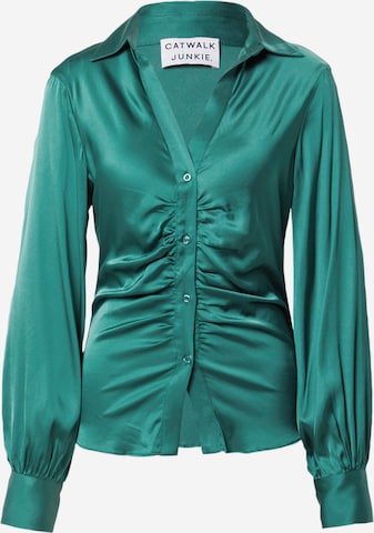 CATWALK JUNKIE Blouse 'MAYA' in Groen: voorkant