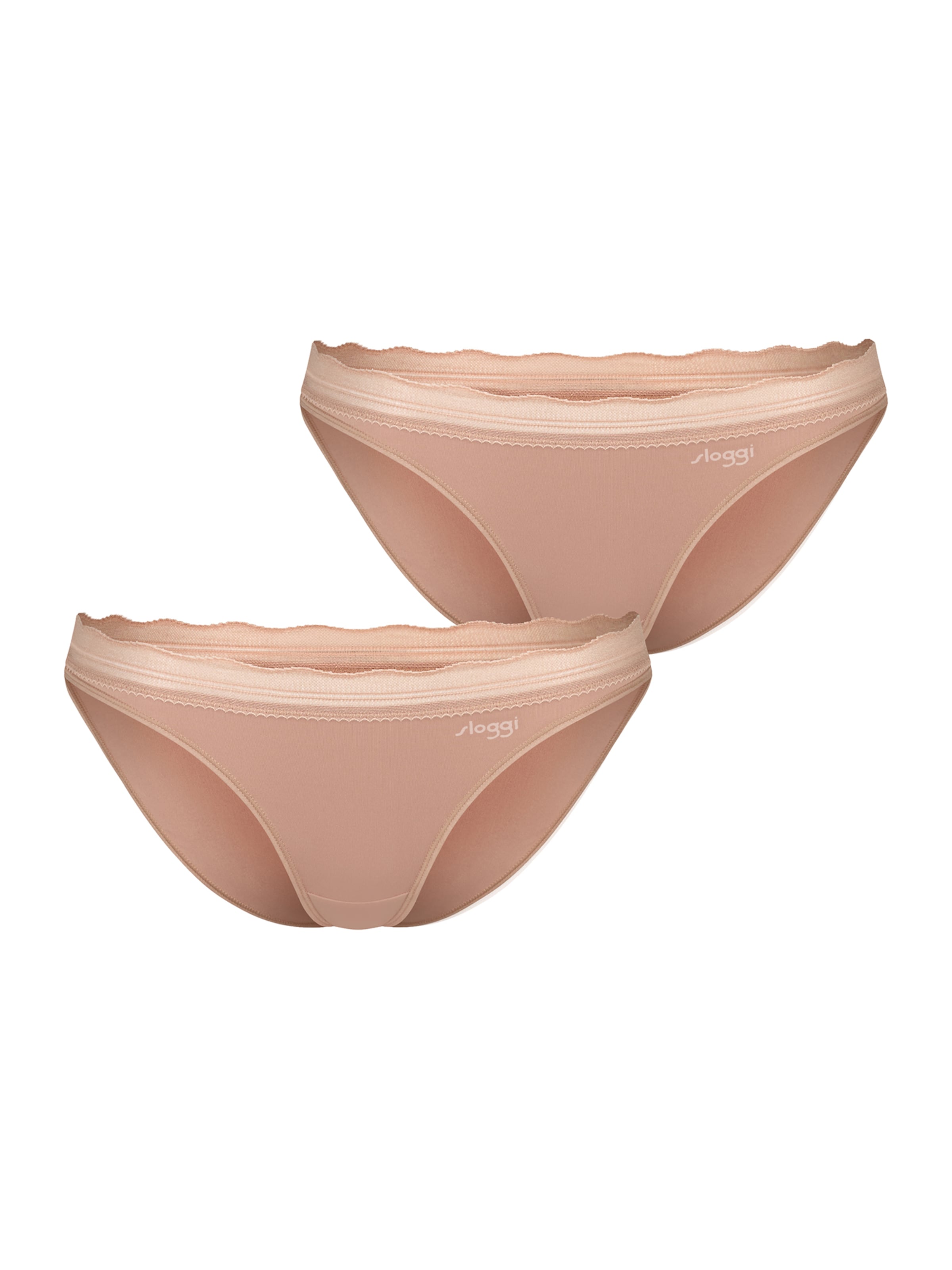 SLOGGI Minislip ' Blue GO Blush ' in Braun: Vorderseite
