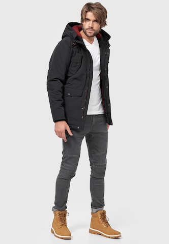 Parka mi-saison 'Ocala' INDICODE JEANS en noir