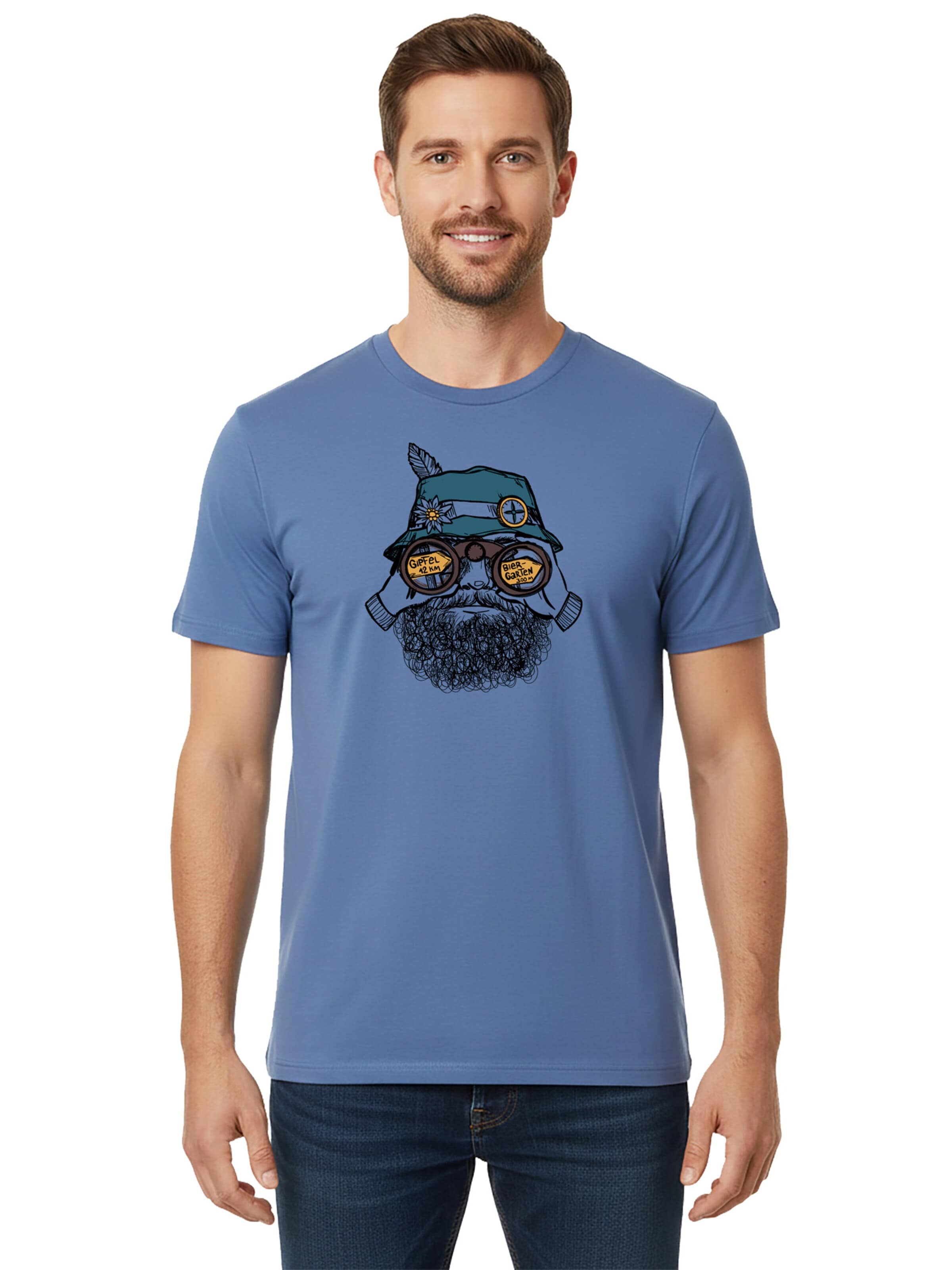 karlskopf Shirt 'WANDERER' in Blue