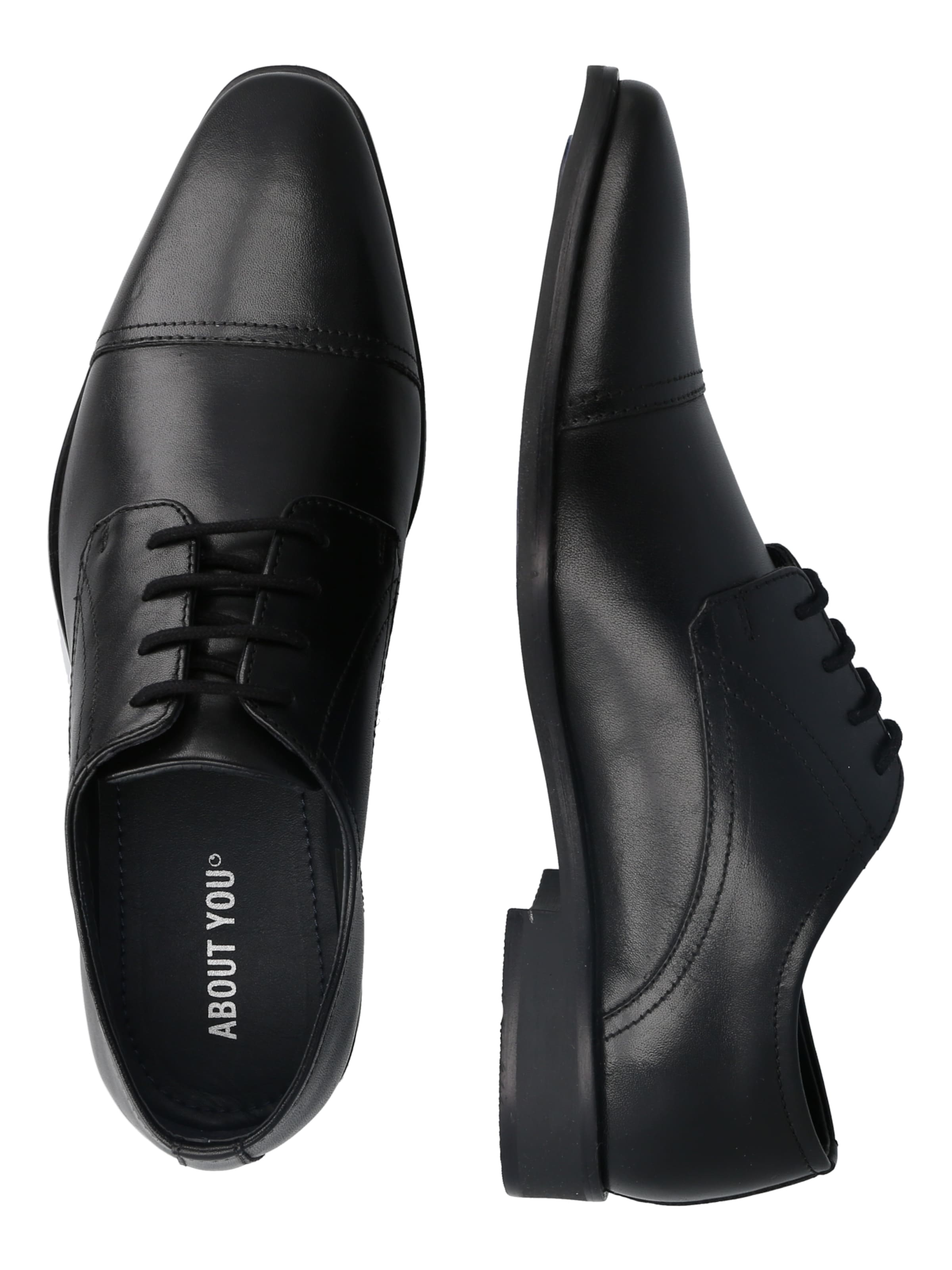 ABOUT YOU Обувь на шнуровке 'David' в Черный