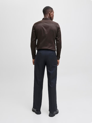 JACK & JONES Super Slim Fit Hemd in Braun