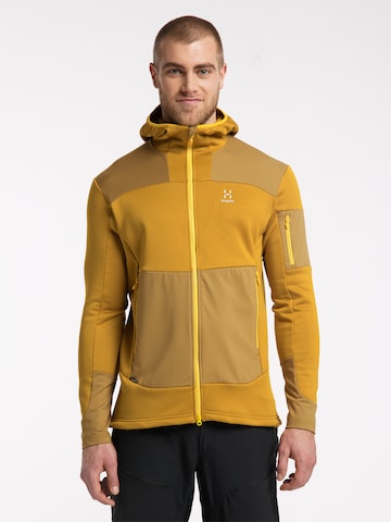 Haglöfs Athletic Fleece Jacket 'Astral' in Yellow: front