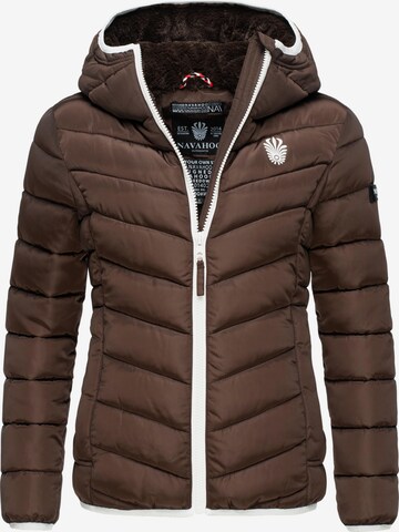 NAVAHOO Between-season jacket 'Elva' in Brown: front