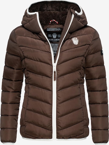 NAVAHOO Between-season jacket 'Elva' in Brown: front