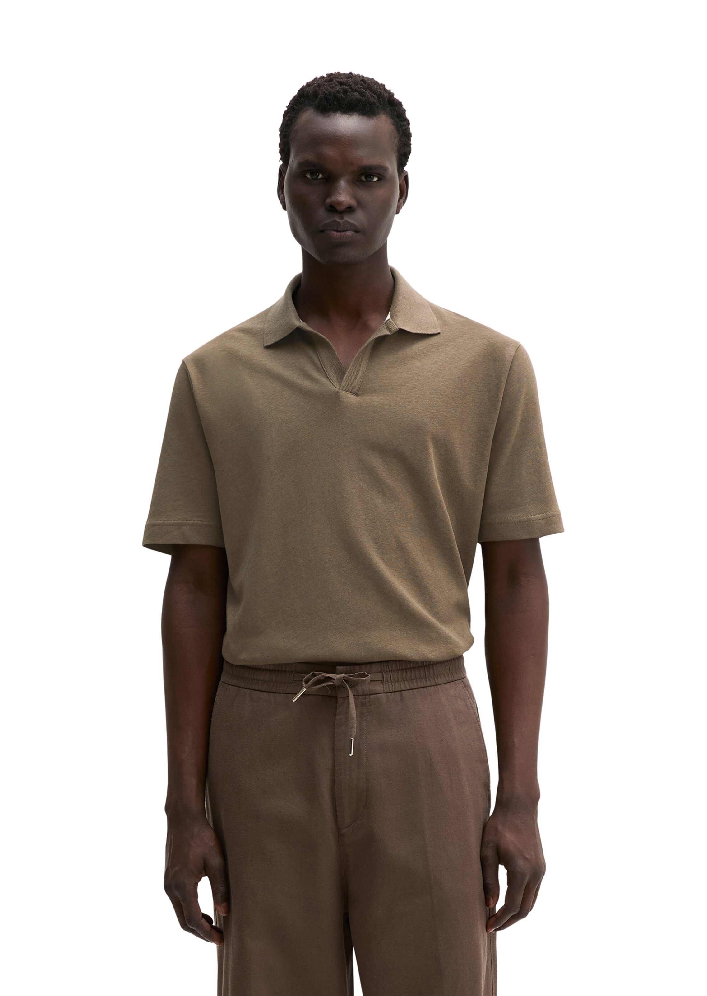 Marc O'Polo Shirt in Brown: front