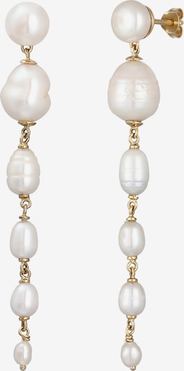 ELLI Ohrringe in gold / perlweiß, Produktansicht