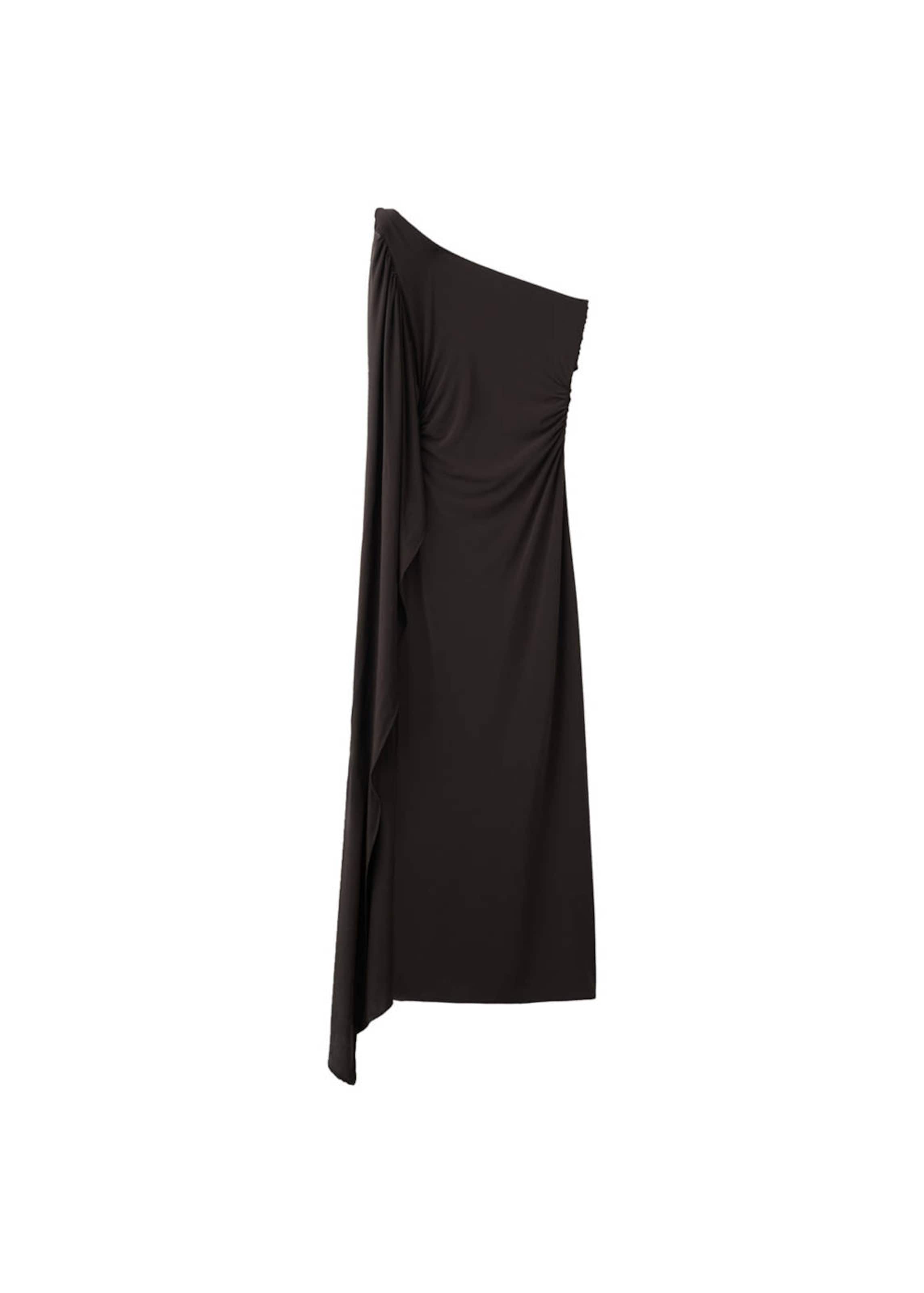 MANGO Evening Dress 'Cape' in Brown: front