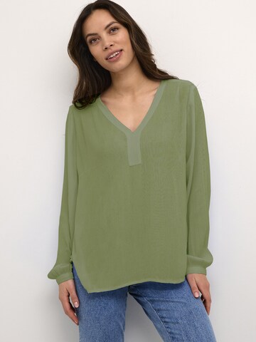 Kaffe Blouse 'Amber' in Groen: voorkant