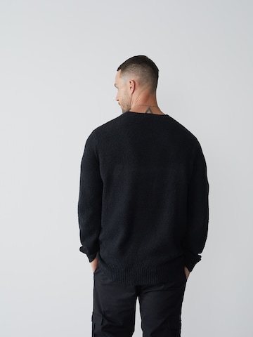 DAN FOX APPAREL Regular fit Sweater 'Laurenz' in Black