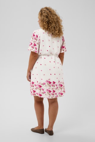 KAFFE CURVE Jurk 'Rosa' in Wit